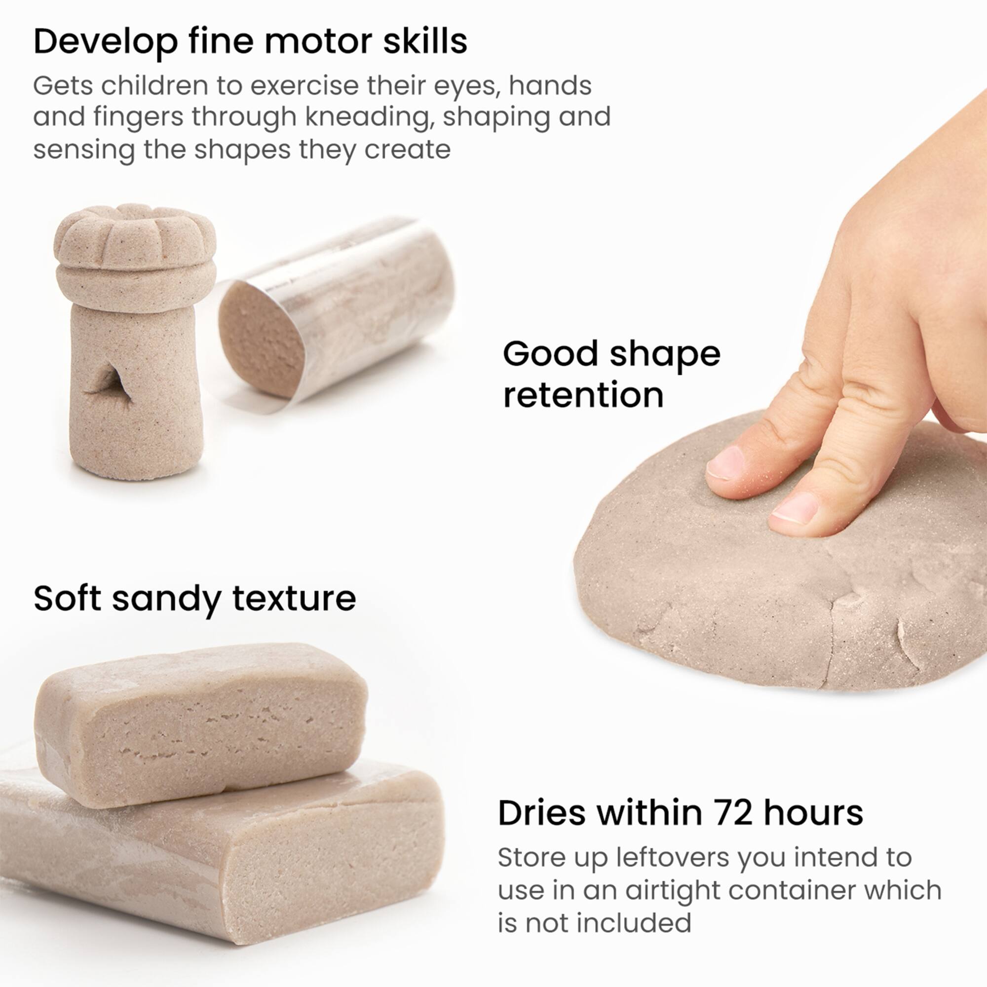 Arteza® Kids Sandy Clay Sand Castle Kit